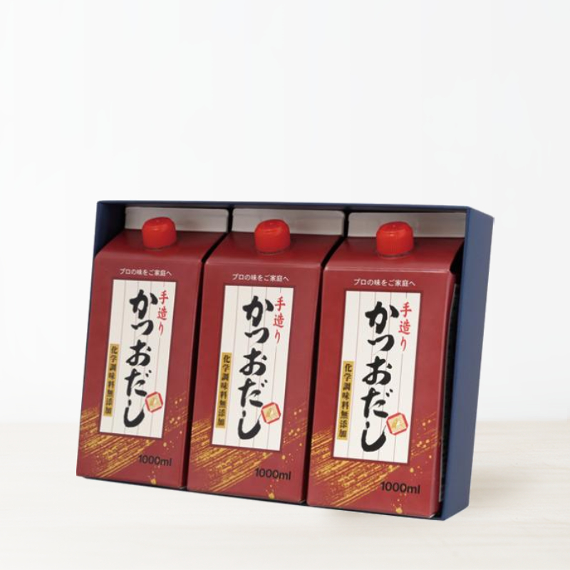 【T-36】手造りかつおだし 3本セット