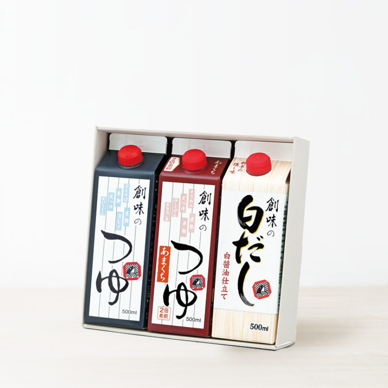 【S-68】創味のつゆ・創味のつゆあまくち・創味の白だしセット