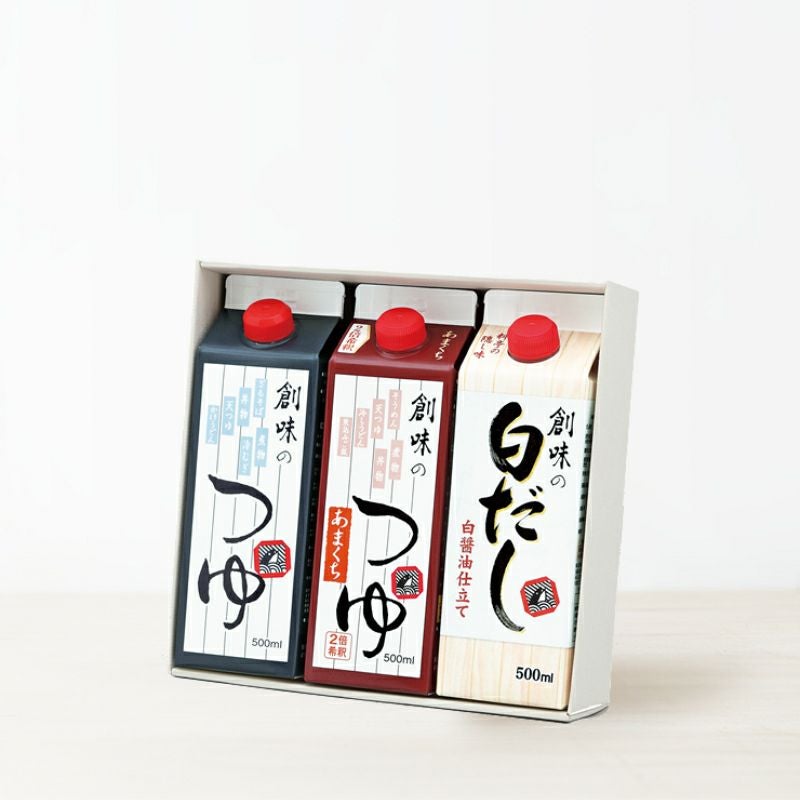 S-68】創味のつゆ・創味のつゆあまくち・創味の白だしセット | 創味