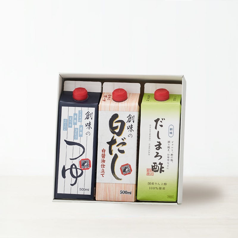 S-74】創味のつゆ・白だし・だしまろ酢セット | 創味食品公式